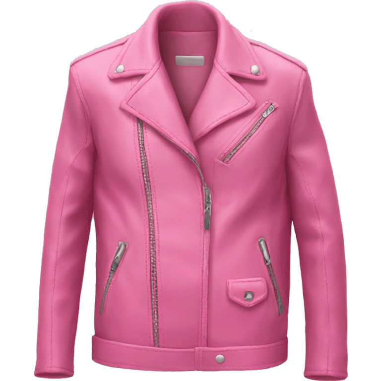 pink leather jacket emoji