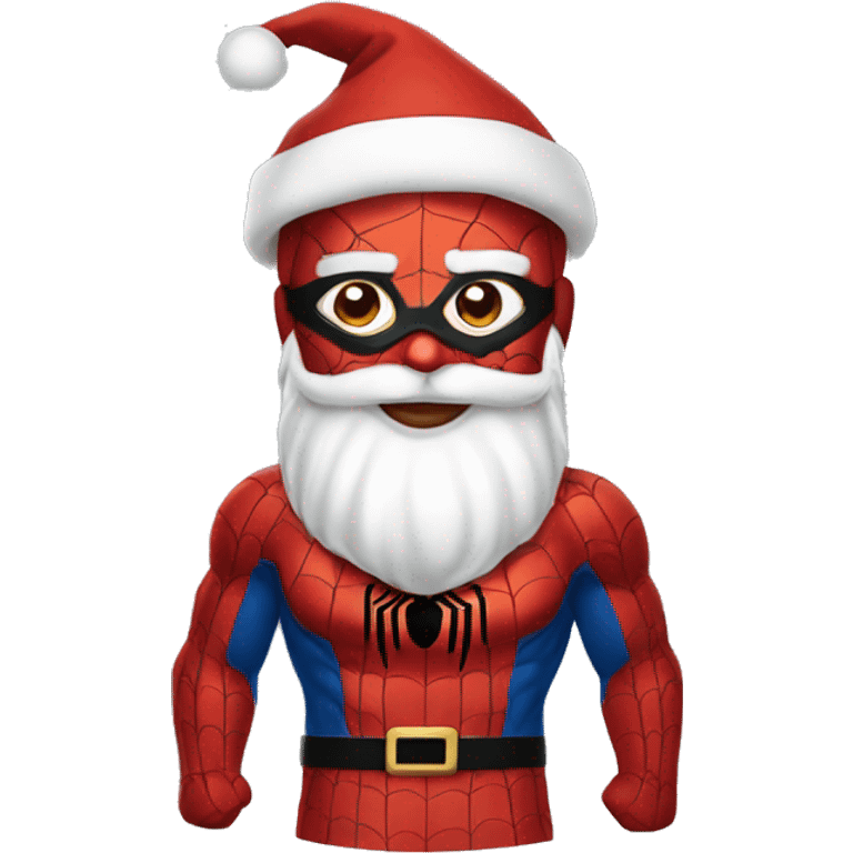 Spider-Man dressed as Santa  emoji