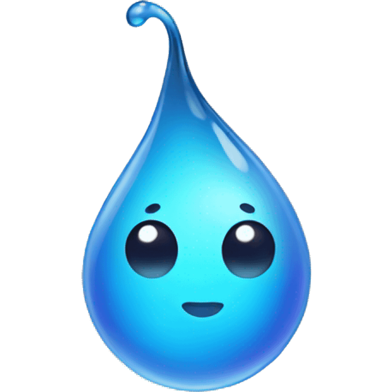 droplet with face and limbs emoji