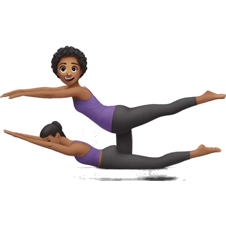 Pilates girlie emoji