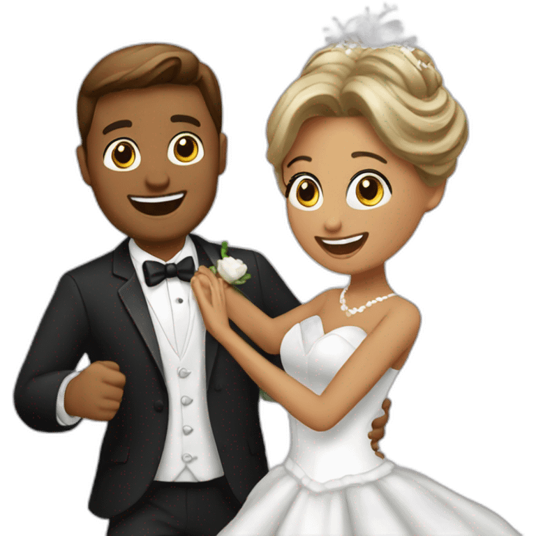 bride-dancing-with-groom emoji