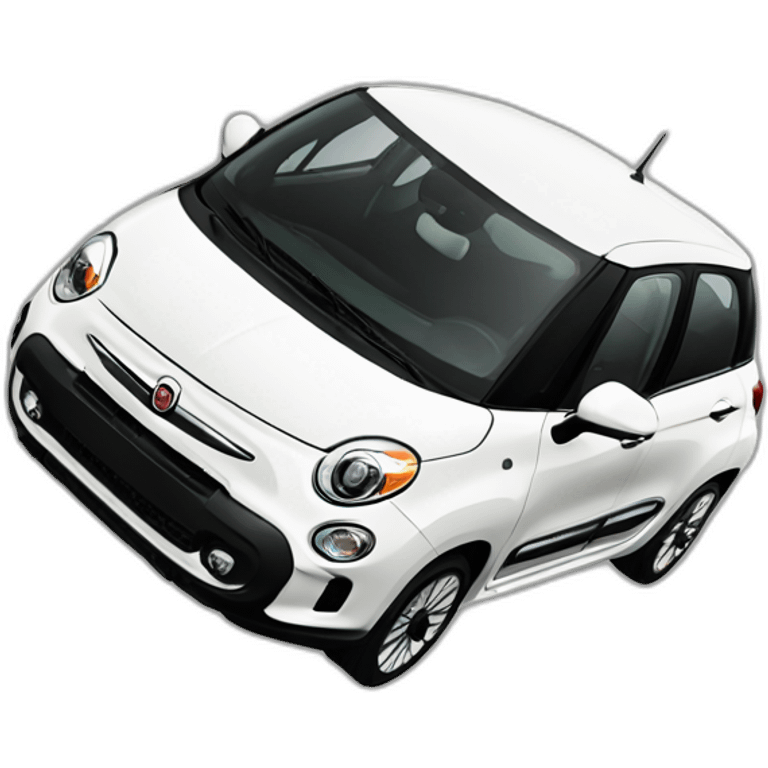 Fiat 500L white emoji