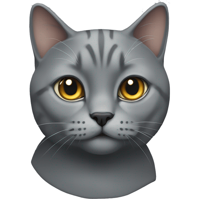 Grey British cat emoji