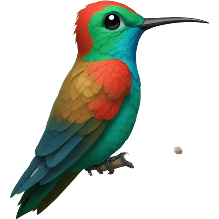 colibrí emocionado emoji