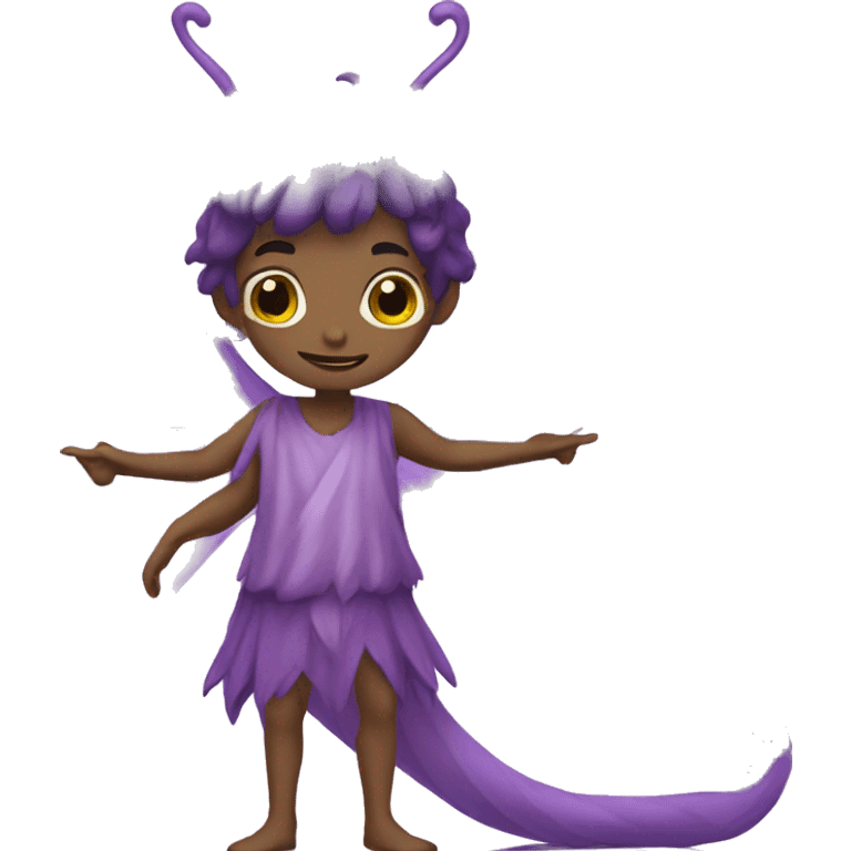 Male fairy purple emoji