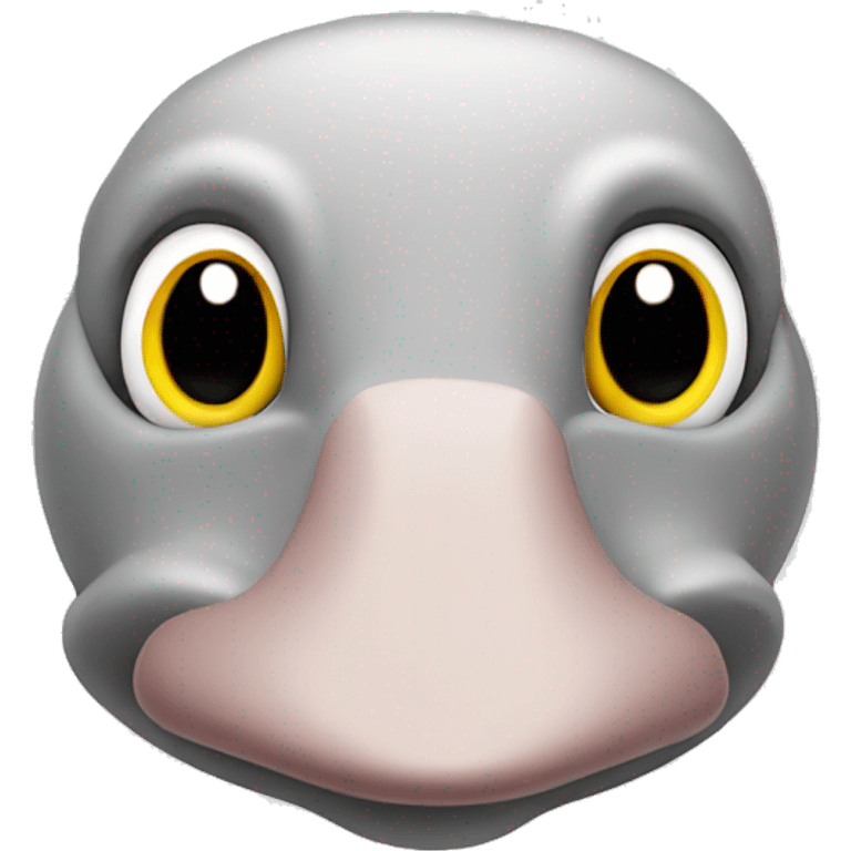 white platypus with yellow snout emoji