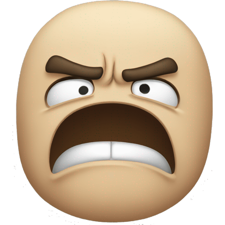 Angry frustrated  emoji