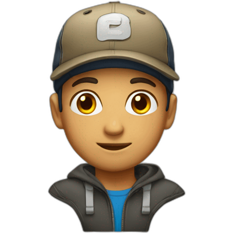 Boy in cap emoji