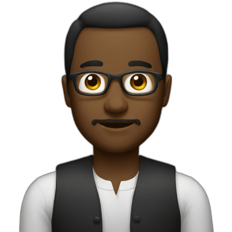 Instituteur black emoji