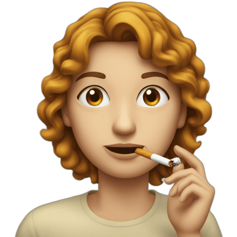 Une personne qui fume une cigarette emoji