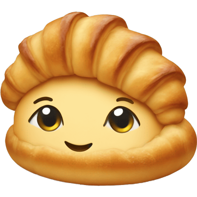 Cute croissant emoji