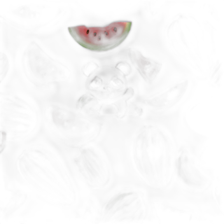 Panda eat watermelon emoji