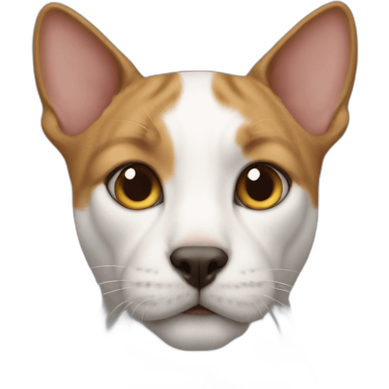 Cat up a dog emoji