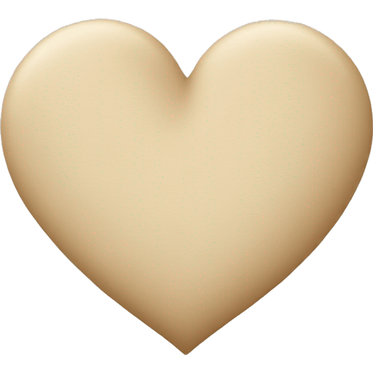 beige heart emoji