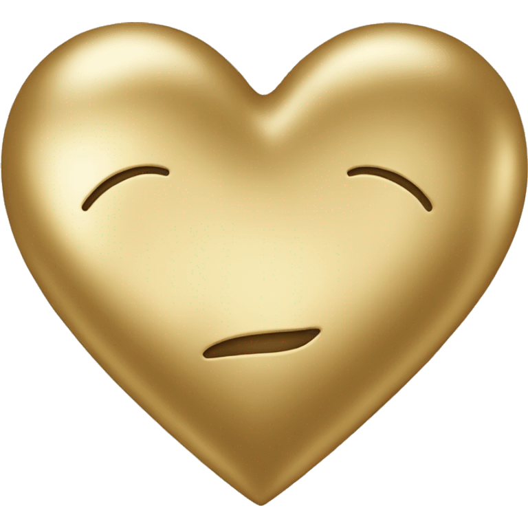 Golden heart emoji