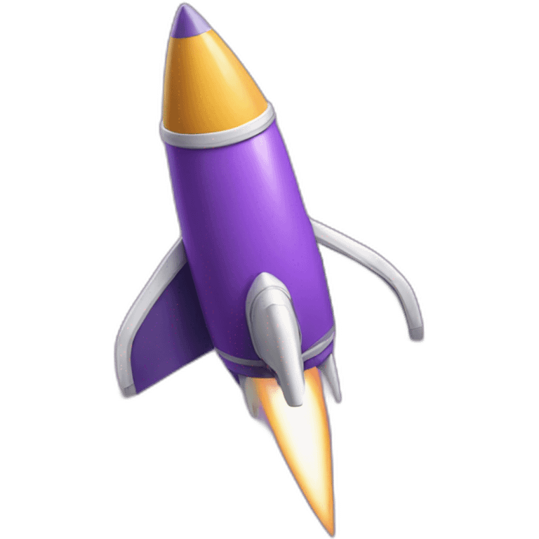 Purple-rocket emoji