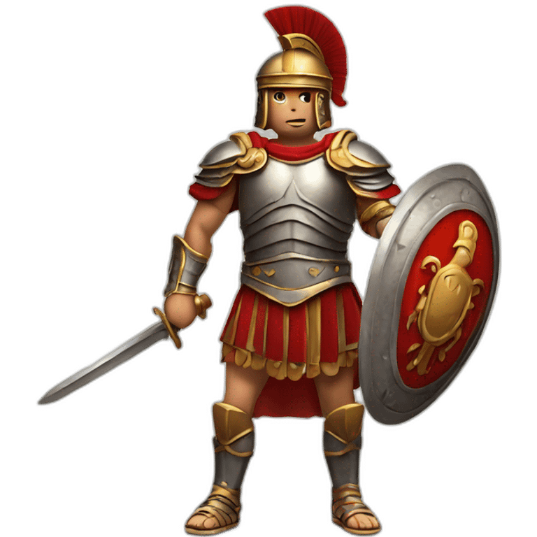 roman warrior with sword emoji