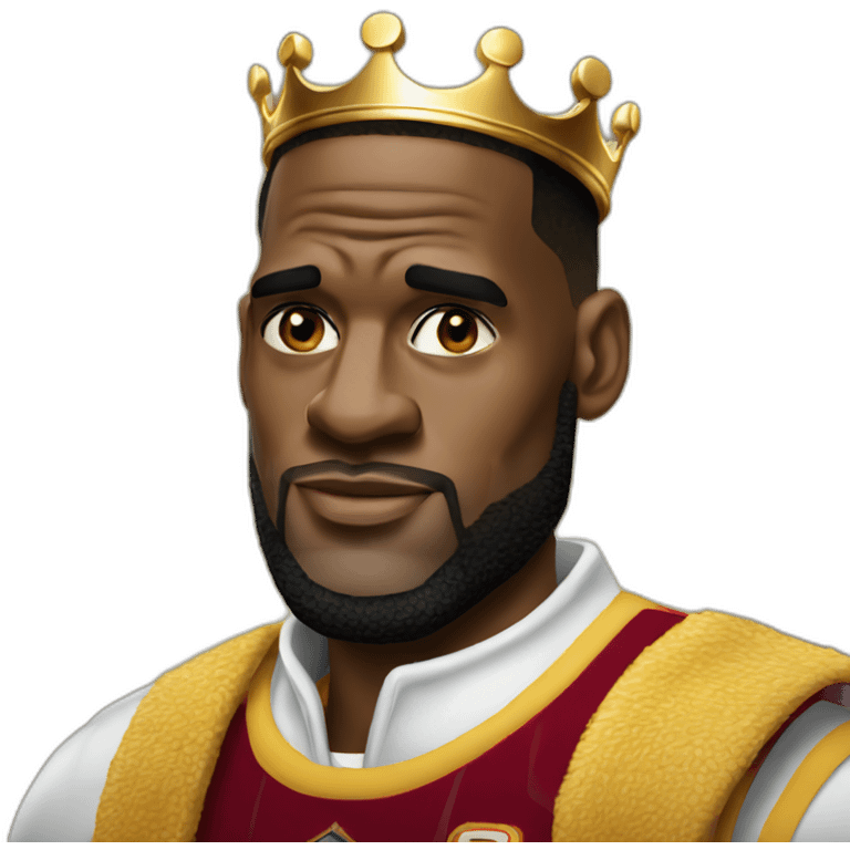 King LeBron James emoji