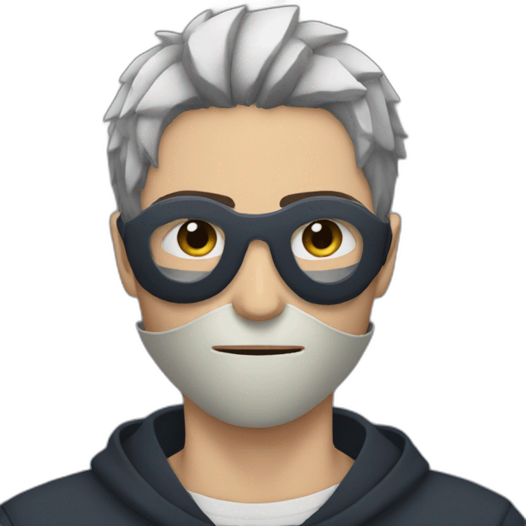 A man wearing a mask Obito emoji