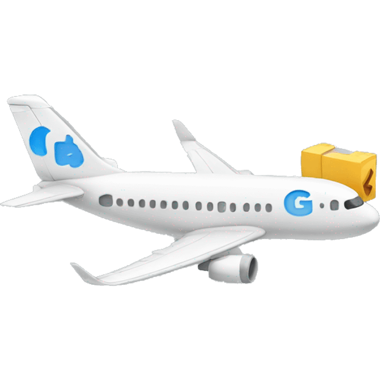 Airplane with alphabet G emoji