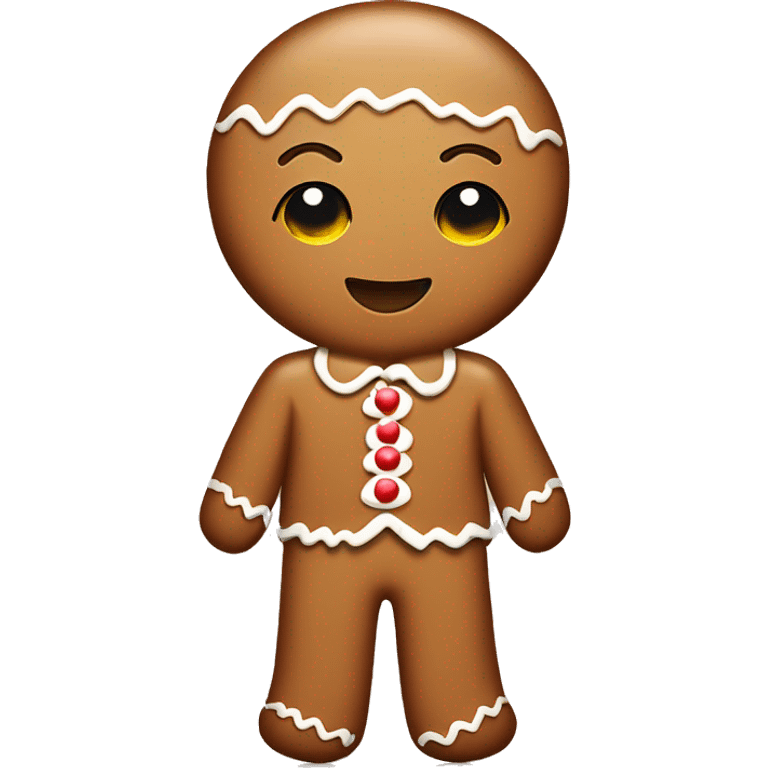 Coquette gingerbread man emoji