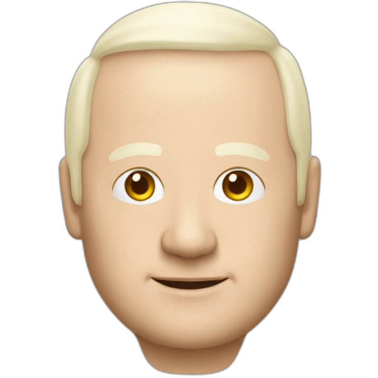 Jakob Nielsen the usability consultant, with bald top head lots of hair on side of head emoji