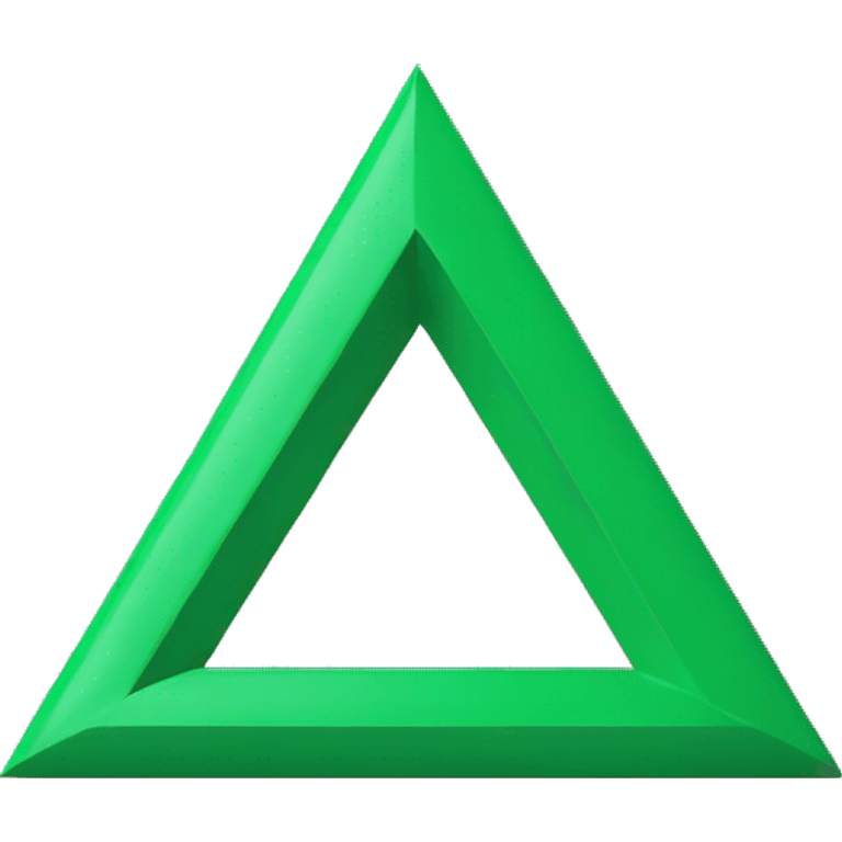 One downward triangle green color emoji