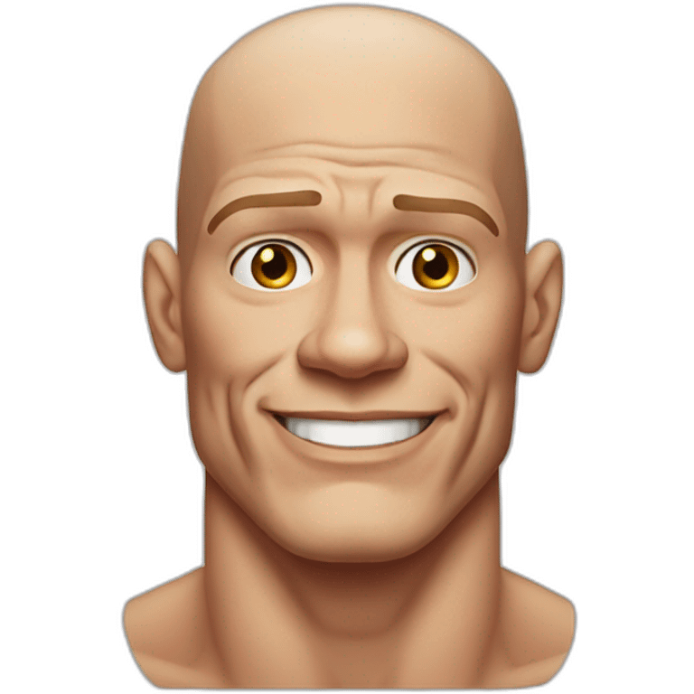 John cena with a bald spot emoji