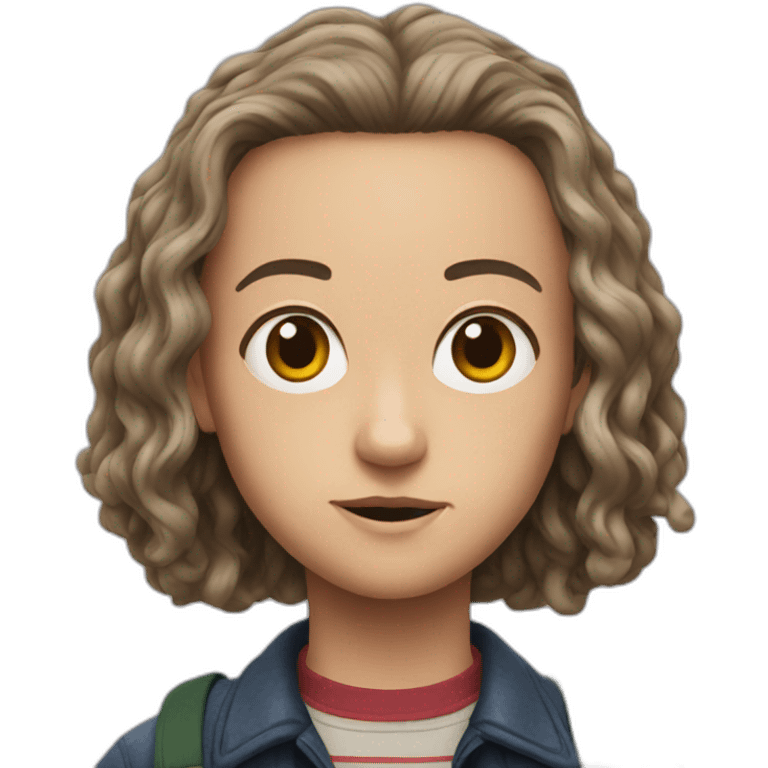 Eleven from stranger things emoji