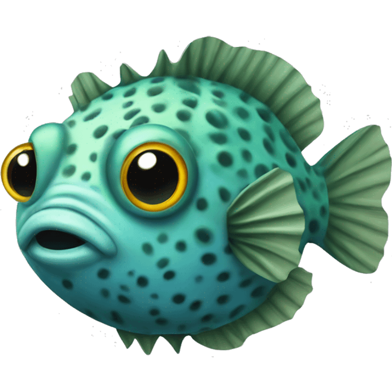 Pea puffer fish emoji