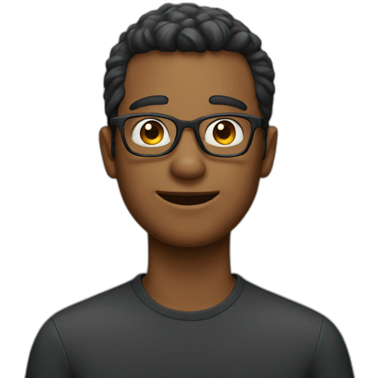 guy with glasses emoji