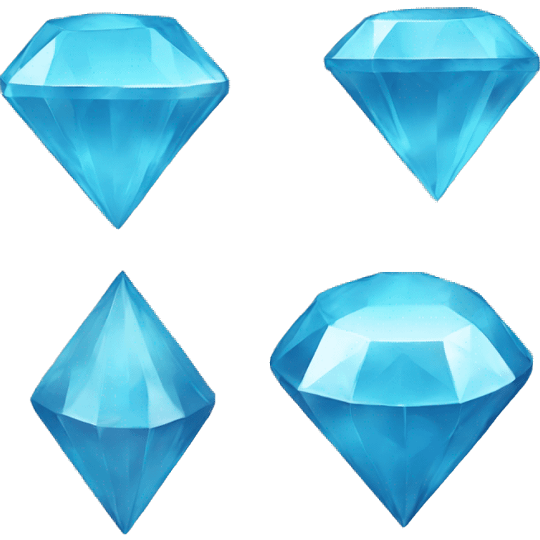 Sky blue diamond emoji