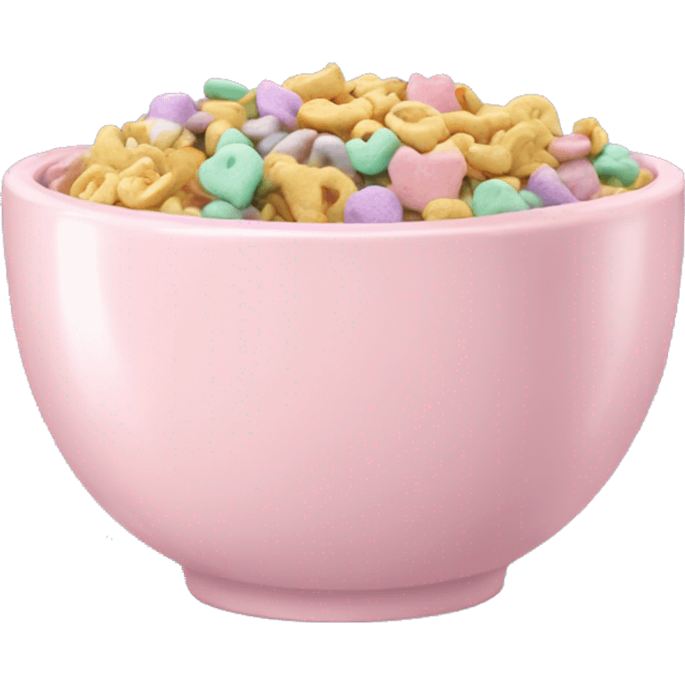 Pastel bowl full of Lucky charms  emoji