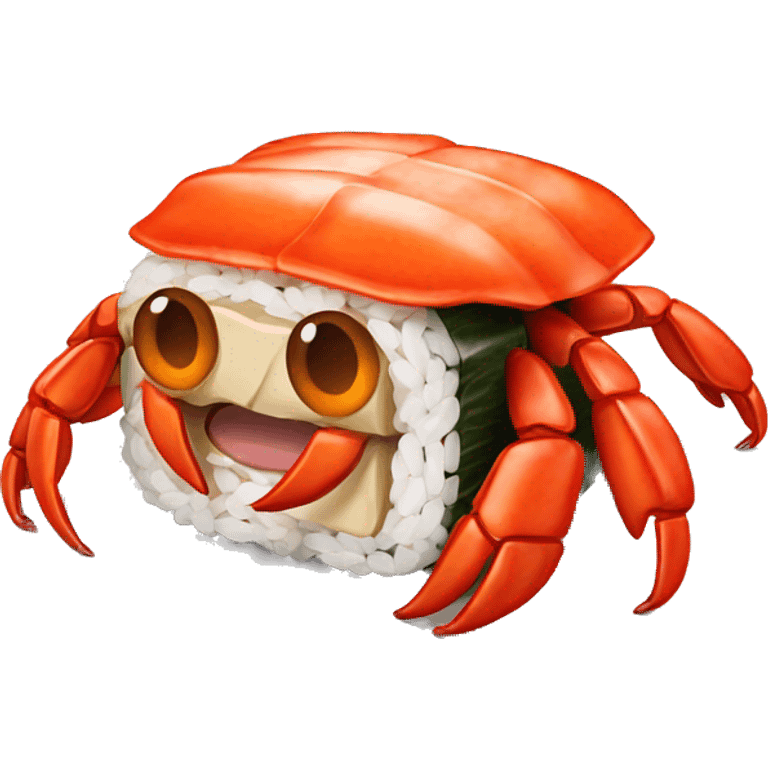 Spicy crab sushi emoji