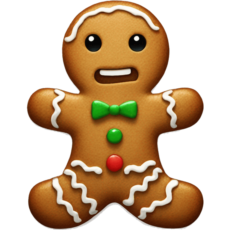 Gingerbread man emoji