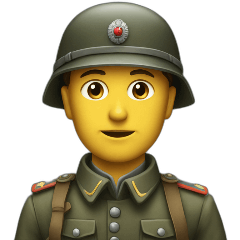 German vintage soldier emoji