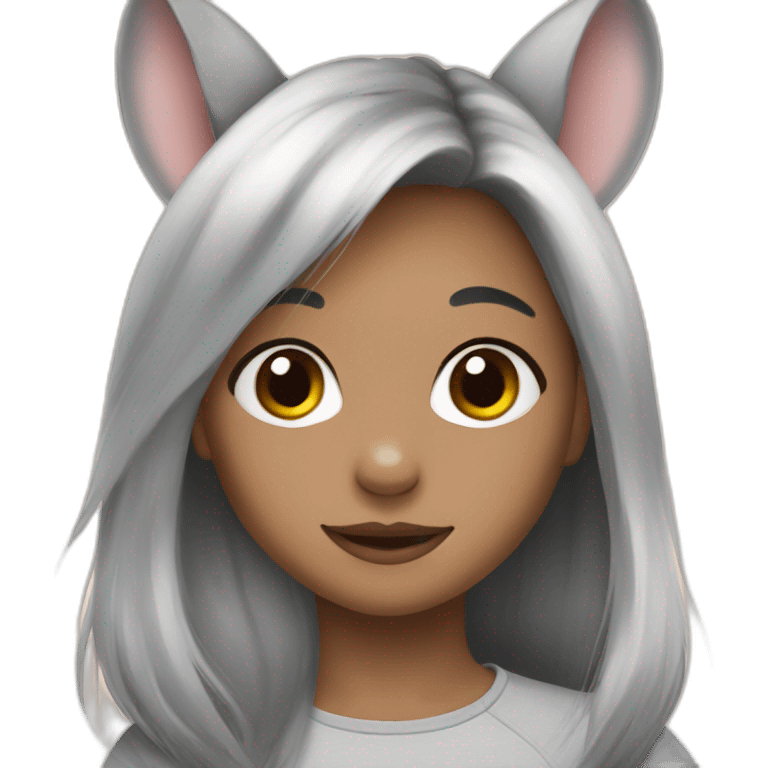 chinchilla girl emoji