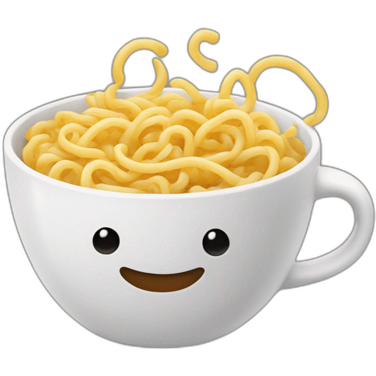 noodles but in a coffee mug emoji