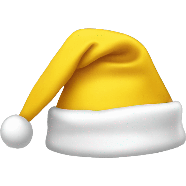 Yellow Santa hat emoji