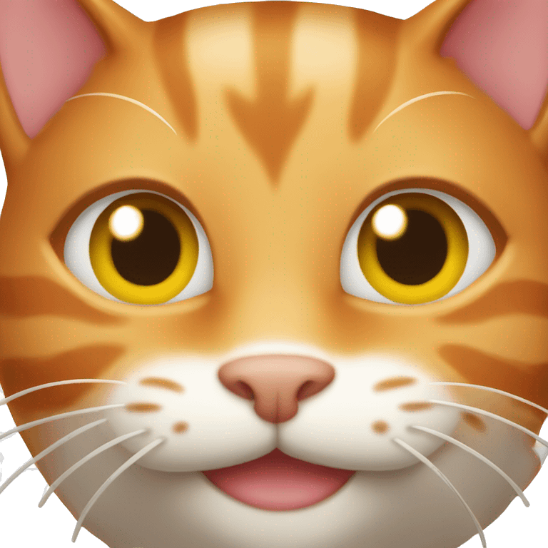 ginger cat smiling emoji