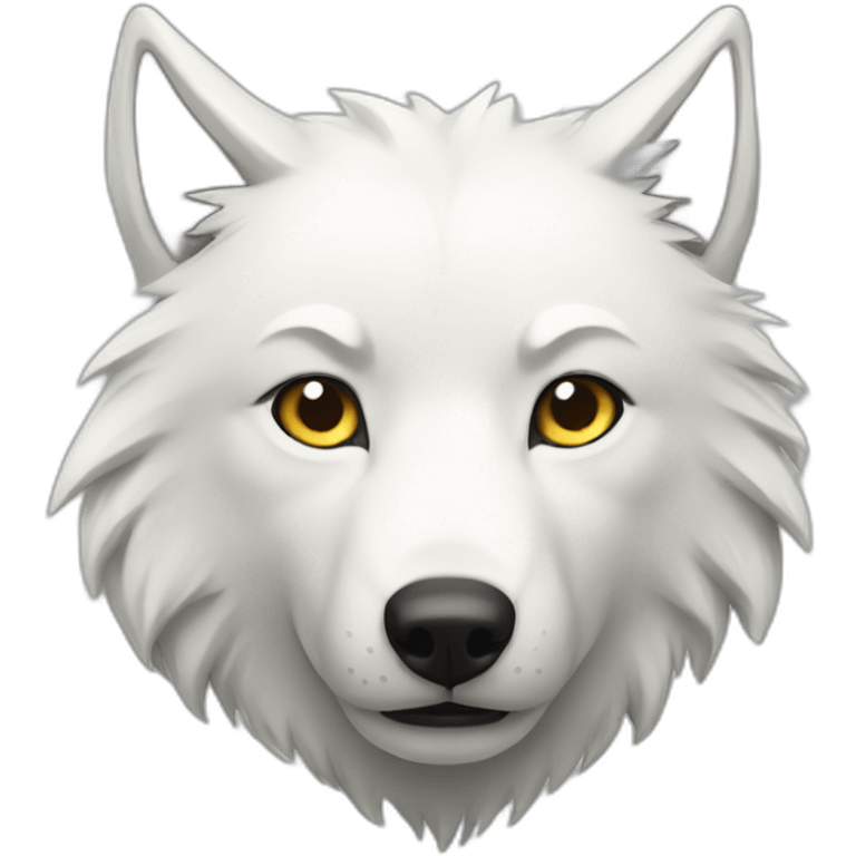 white wolf emoji