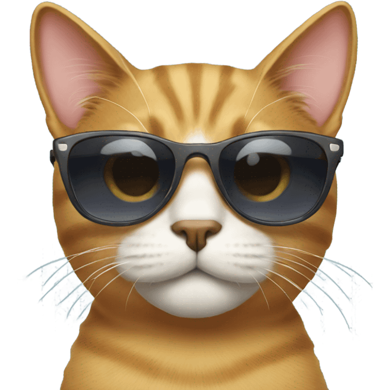 Cat with sunglasses emoji