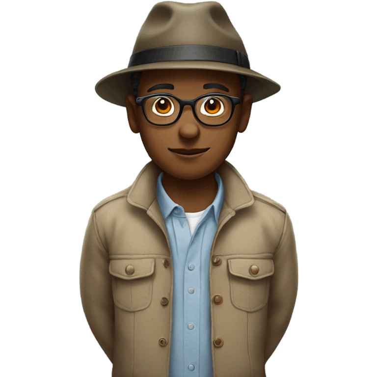 boy in hat with glasses emoji