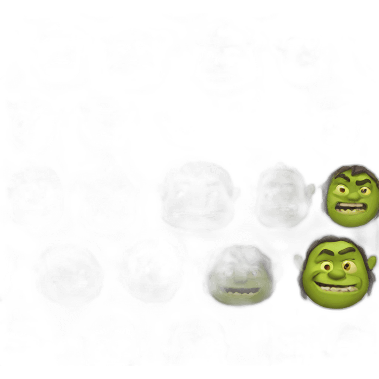 Giga chad shrek emoji