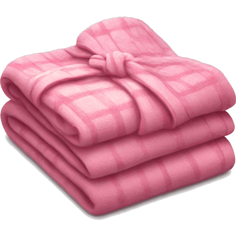 pink cozy folded blanket emoji