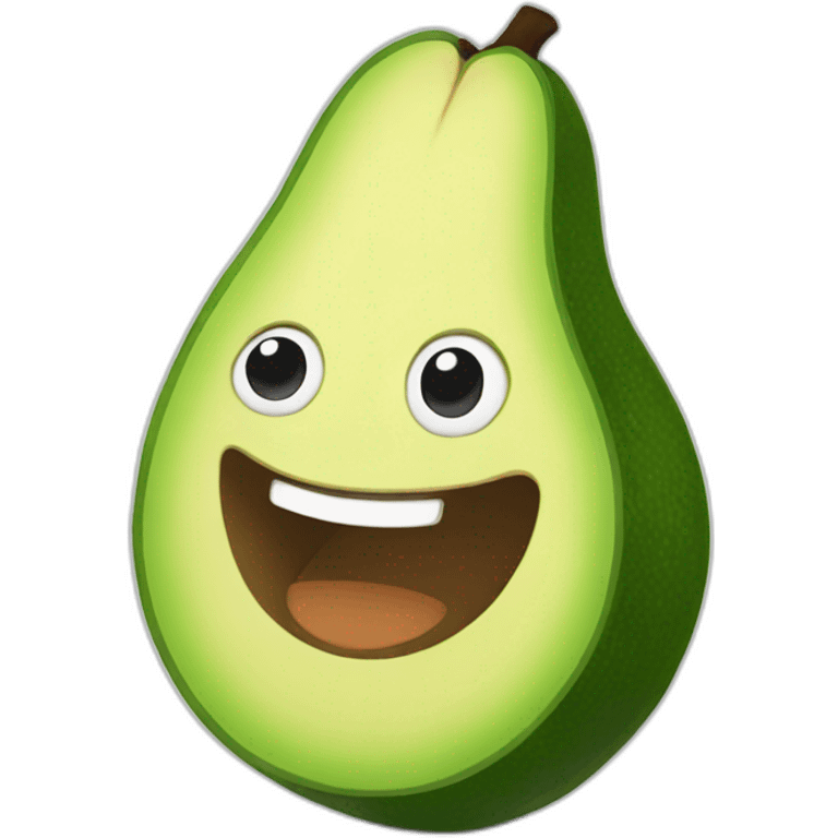 happy avocado emoji