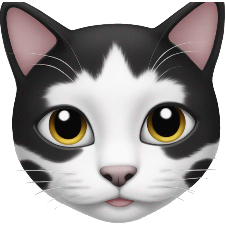 Black and White cat  emoji