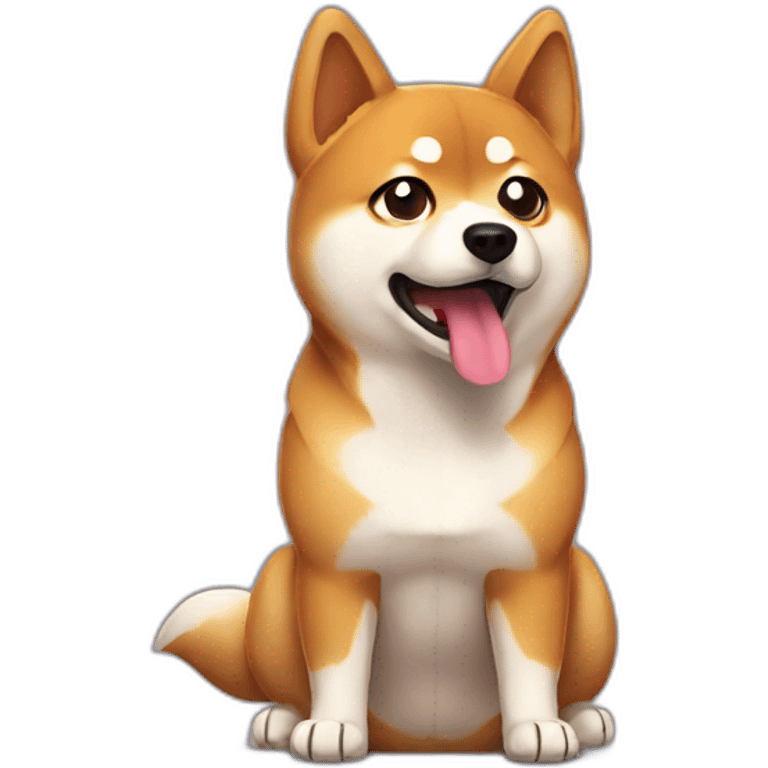 shiba iny shocked emoji