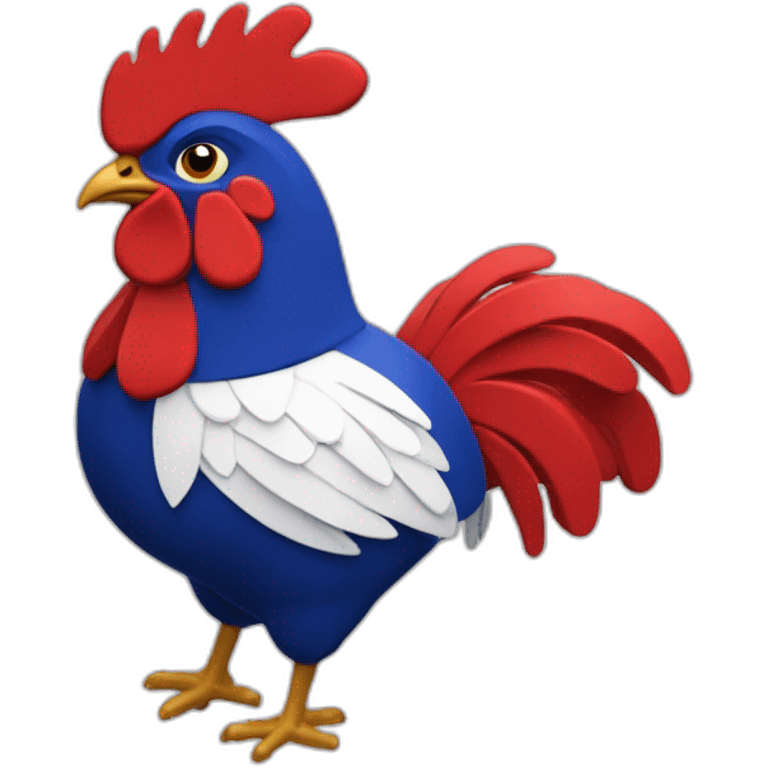 Le coq rouge Ecusson de l’équipe de France de rugby emoji