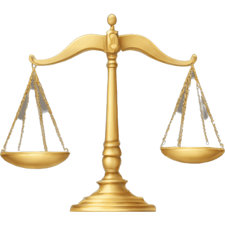 Scales of justice emoji